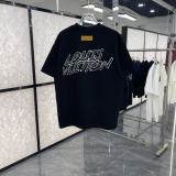 Louis Vuitton 26SS Fashion Embroidered Logo Short Sleeve Unisex Casual Versatile T-shirt