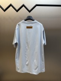 Louis Vuitton Fashion Embossed Logo Short Sleeve Unisex Versatile Casual T-shirt