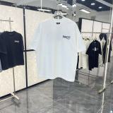 Balenciaga Fashion Embroidered Logo Short Sleeve Unisex Casual Oversize T-shirt