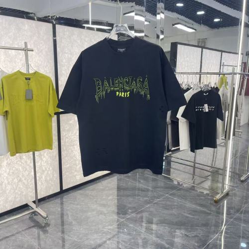Balenciaga Fashion Embroidered Logo Short Sleeve Unisex Casual Versatile T-shirt