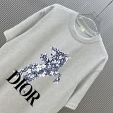 Dior Fashion Logo Printed Short Sleeve Unisex Casual Versatile T-shirt