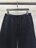 Louis Vuitton Classic Full Plush Logo Printed Short Sleeve Unisex Casual Loose Shorts Set