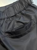 Prada Classic Triangle Logo Nylon Flip Pocket Work Shorts