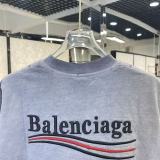 Balenciaga Fashion Embroidered Logo Short Sleeve Unisex Casual Oversize T-shirt