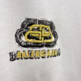 Balenciaga 26SS Fashion 3D Embroidered Logo Short Sleeve Unisex Casual Versatile T-shirt