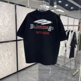Balenciaga 26SS Fashion Heavy Industry Embroidered Logo Short Sleeve Unisex Casual Versatile T-shirt
