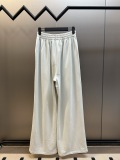 Balenciaga Classic Embroidered Logo Fleece Pants Couple Casual Loose Sports Pants