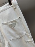 Prada Classic Leather Triangle Logo Casual Versatile Work Pants