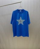 Dior Classic Star Logo Printed Short Sleeve Unisex Casual Versatile T-shirt