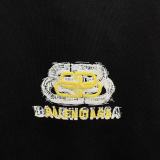 Balenciaga 26SS Fashion 3D Embroidered Logo Short Sleeve Unisex Casual Versatile T-shirt