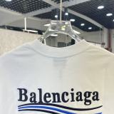 Balenciaga Fashion Embroidered Logo Short Sleeve Unisex Casual Oversize T-shirt
