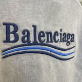 Balenciaga Fashion Embroidered Logo Short Sleeve Unisex Casual Oversize T-shirt