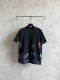Balenciaga 26SS Fashion Graffiti Embroidered Logo Short Sleeve Unisex Casual Washed T-shirt