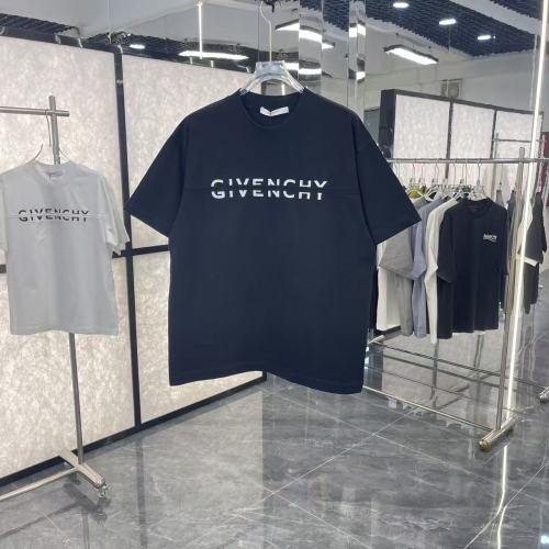 Givenchy 26SS Fashion Embroidery Splicing Logo Short Sleeve Unisex Casual Oversize T-shirt