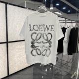Loewe 26SS Fashion Logo Printed Embroidered Short Sleeve Unisex Casual Versatile T-shirt