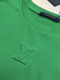 Louis Vuitton Fashion Embossed Logo Short Sleeve Unisex Versatile Casual T-shirt