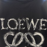 Loewe 26SS Fashion Logo Printed Embroidered Short Sleeve Unisex Casual Versatile T-shirt