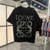 Loewe 26SS Fashion Logo Printed Embroidered Short Sleeve Unisex Casual Versatile T-shirt