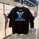 Louis Vuitton 26SS Fashion Gradient Logo Printed Short Sleeve Unisex Casual Versatile T-shirt