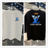 Louis Vuitton 26SS Fashion Gradient Logo Printed Short Sleeve Unisex Casual Versatile T-shirt