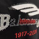 Balenciaga 26SS Fashion Heavy Industry Embroidered Logo Short Sleeve Unisex Casual Versatile T-shirt