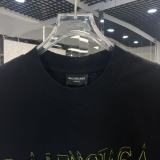Balenciaga Fashion Embroidered Logo Short Sleeve Unisex Casual Versatile T-shirt