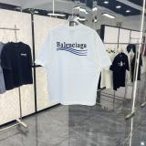 Balenciaga Fashion Embroidered Logo Short Sleeve Unisex Casual Oversize T-shirt