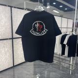 Moncler 26SS Classic Patchwork Embroidered Logo Short Sleeve Unisex Casual Oversize T-shirt
