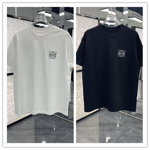 Loewe 26SS Classic Simple Embroidered Logo Short Sleeve Unisex Casual Versatile T-shirt