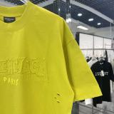 Balenciaga Fashion Embroidered Logo Short Sleeve Unisex Casual Versatile T-shirt