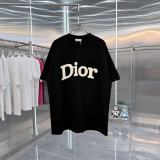 Dior 26SS Personalized 3D Logo Printed Round Neck Short Sleeve Couple's Casual Versatile T-shirt