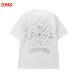 Chrome Hearts 26SS Classic Patchwork Embroidered Short Sleeve Unisex Casual Washed T-shirt