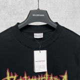 Balenciaga Classic Paris Sacred Heart Cathedral Printed Casual Round Neck Short Sleeve T-shirt