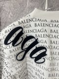 Balenciaga 26ss Couple Fashion Full Logo Printed Embroidered Short Sleeve T-shirt