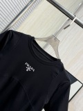 Prada Classic Logo Printed Short Sleeve Women's Casual Versatile T-shirt