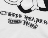 Chrome Hearts 26SS Classic Patchwork Embroidered Short Sleeve Unisex Casual Washed T-shirt