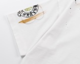 Chrome Hearts 26SS Classic Patchwork Embroidered Short Sleeve Unisex Casual Washed T-shirt