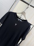 Dior 26SS Classic Embroidered Bee Logo Short Sleeve Women's Casual Versatile T-shirt