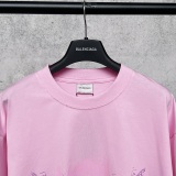Balenciaga Fashion Logo Printed Oversize Short Sleeve Unisex Casual Round Neck T-shirt