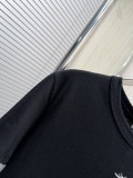 Dior 26SS Classic Embroidered Bee Logo Short Sleeve Women's Casual Versatile T-shirt