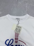 Loewe Fashion Logo Printed Round Neck T-shirt Unisex Loose and Versatile Short Sleeve