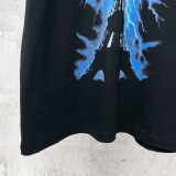 Balenciaga 26SS Fashion Paris Tower Logo Printed Short Sleeves Unisex Casual Oversize T-shirt