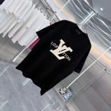 Louis Vuitton 26SS Classic 3D Logo Printed Round Neck Short Sleeve Couple's Casual Versatile T-shirt