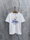 Loewe Fashion Logo Printed Round Neck T-shirt Unisex Loose and Versatile Short Sleeve
