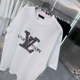 Louis Vuitton 26SS Classic 3D Logo Printed Round Neck Short Sleeve Couple's Casual Versatile T-shirt