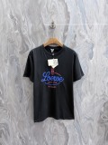 Loewe Fashion Logo Printed Round Neck T-shirt Unisex Loose and Versatile Short Sleeve