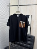 Burberry Classic Checkered Pocket Round Neck Short Sleeve Unisex Casual Versatile T-shirt