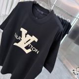 Louis Vuitton 26SS Classic 3D Logo Printed Round Neck Short Sleeve Couple's Casual Versatile T-shirt