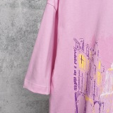 Balenciaga Fashion Logo Printed Oversize Short Sleeve Unisex Casual Round Neck T-shirt
