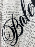 Balenciaga 26ss Couple Fashion Full Logo Printed Embroidered Short Sleeve T-shirt